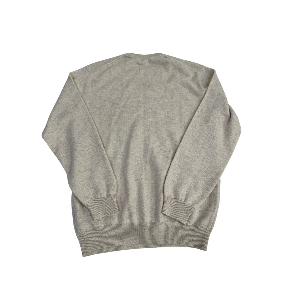 Turnbury Mens Oatmeal Beige 100% Cashmere Crewneck Sweater Size Small - Picture 3 of 8
